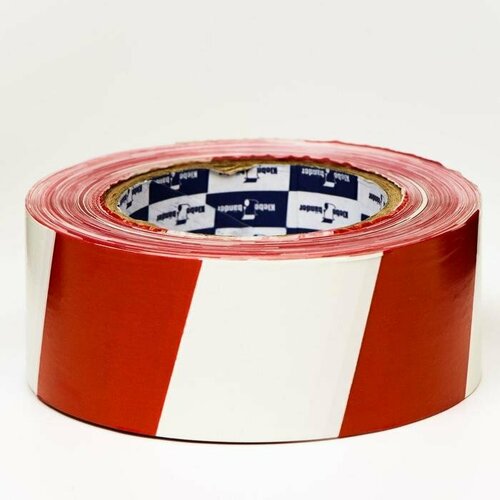 Лента для ограждений Klebebänder, 50мм*200м, бело-красная, неклейкая (комплект из 7 шт)