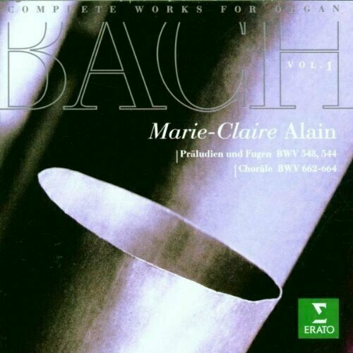 AUDIO CD BACH: COMPLETE ORGAN WORKS Vol. 1. / Marie-Clarie Alain audio cd garry grodberg bach pachelbel buxtehude walther organ works 1 cd