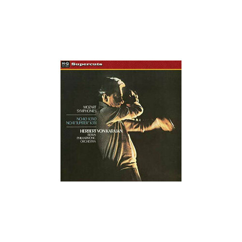 Виниловая пластинка Mozart Symphonies: No40 K550; No41 jupiter K551 (VINYL) - Berlin Philharmonic Orchestra - Herbery Von Karajan. 1 LP