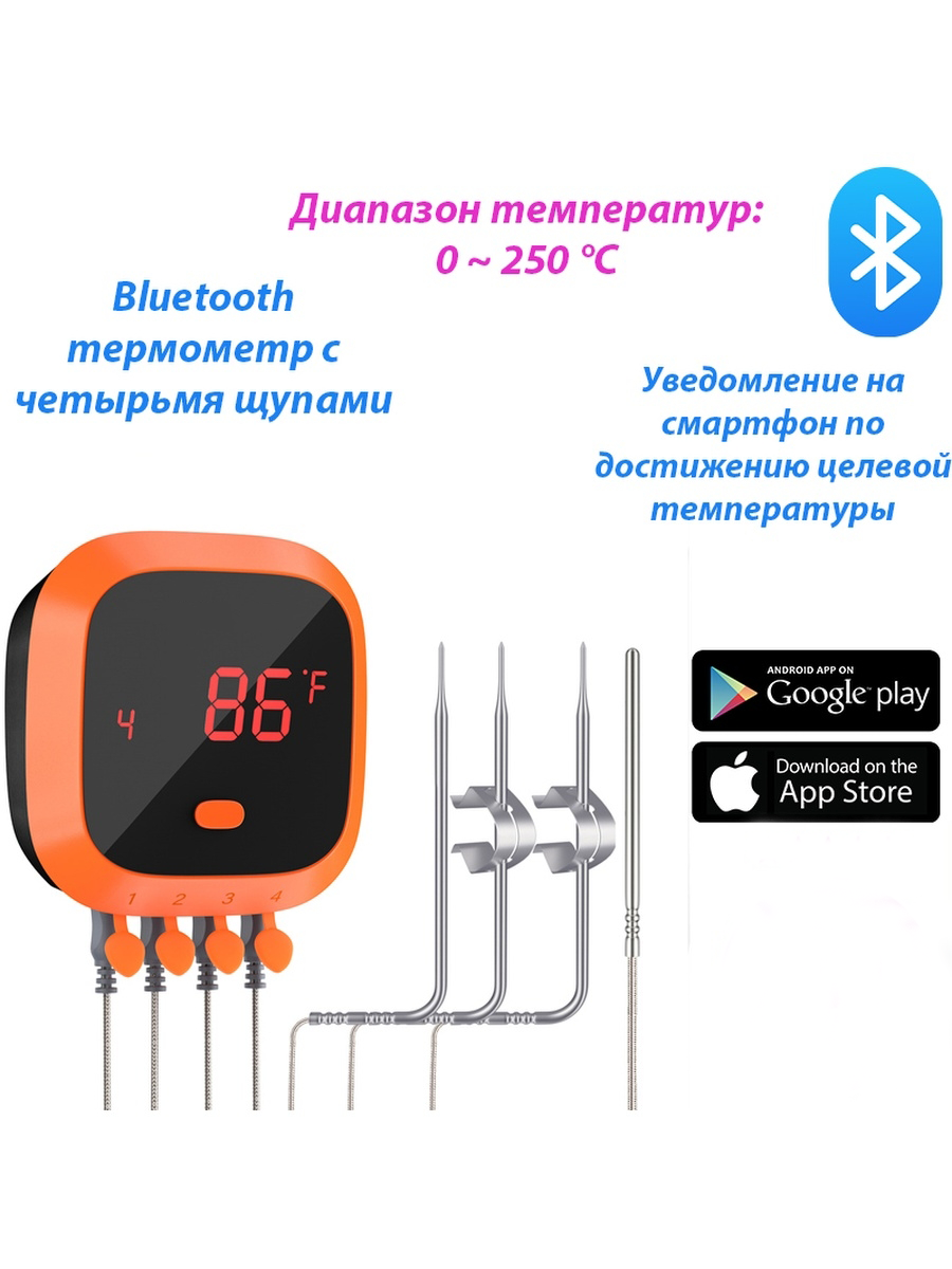 Кулинарный термометр Prime Grill IBT-4XC