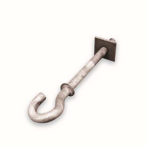 Крюк энервик/ENSTO SOT21.1R (SOT21.1) M20, L=240, сквозной