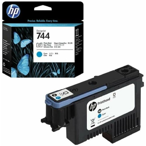 фирменная печатающая головка 6za11ae hp black черный m0h51a Печатающая головка HP 744 Photo Black and Cyan (F9J86A)