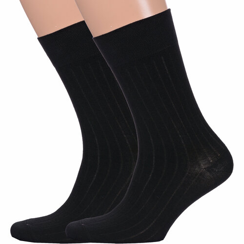 фото Носки para socks, 2 пары, размер 25-27, черный