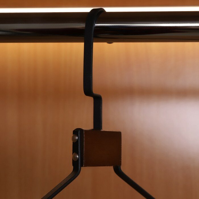 Плечики для одежды «Гранж», бук, усиленные плечики, 42,5×26 см - фотография № 9