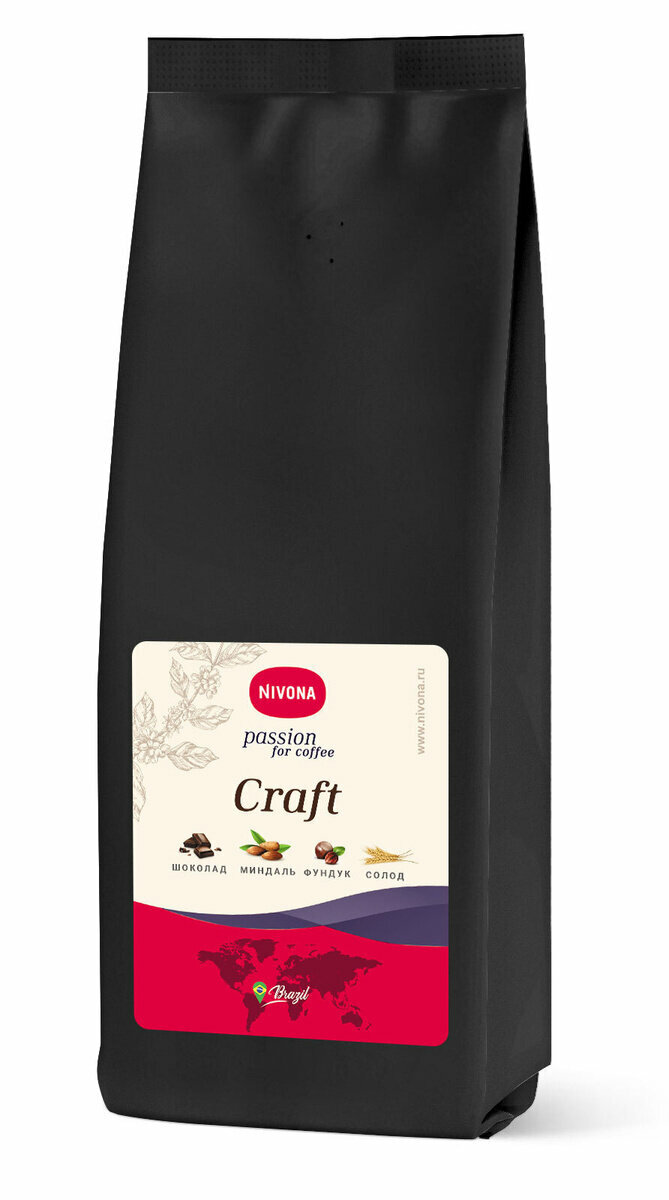 Кофе в зернах Nivona CRAFT 250g, 100% арабика, темная степень обжарки