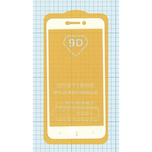 защитное стекло для xiaomi redmi 4a 9d белое Защитное стекло Полное покрытие для Xiaomi Redmi 4A белое