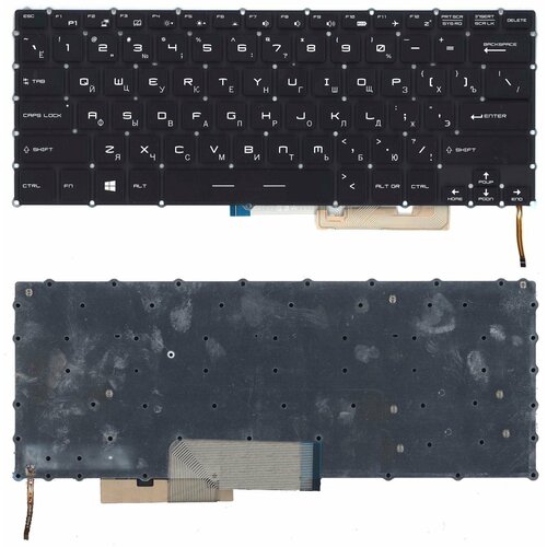 Клавиатура для ноутбука MSI GS32 GS30 GS43 GS40 черная с подсветкой аккумулятор для ноутбука msi gs30 bty s37 9pin 7 4v 6400mah черная original