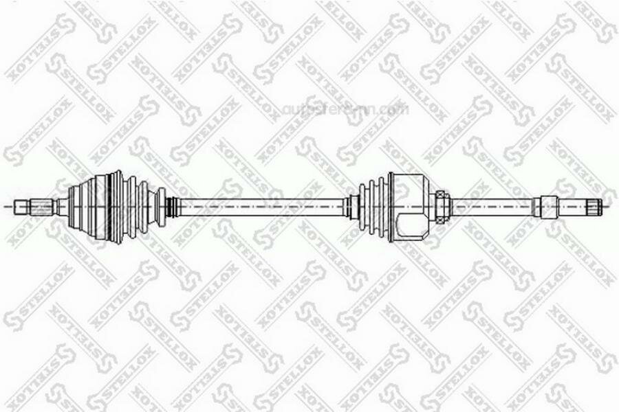 STELLOX 1581043SX привод правый! 890mm, 23353\ Peugeot Partner, Citroen Berlingo 1.1/1.4 96>