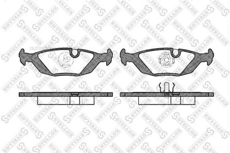 STELLOX 166000SX 155 00=FDB296 ! колодки дисковые з.\ BMW E30 85-90/E28 81-87