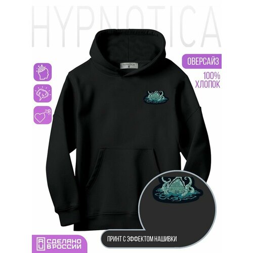 фото Толстовка hypnotica, размер xs, черный