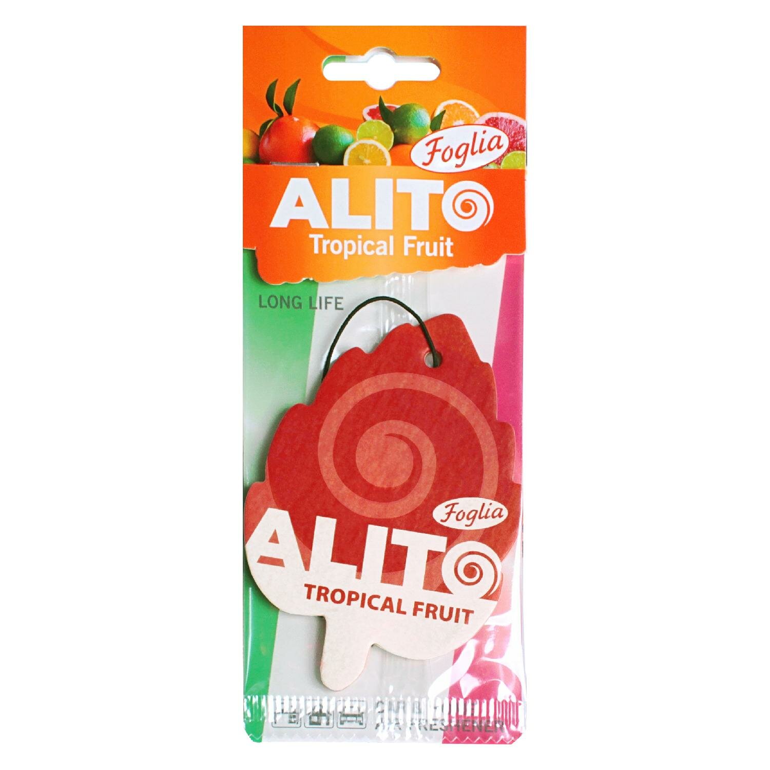 Ароматизатор картонный ALITO Foglia, тропические фрукты