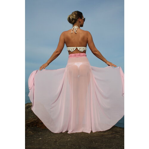 фото Юбка digl diana glance, размер v-73 (m), розовый