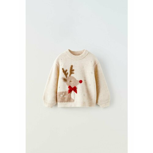 фото Свитер zara, размер 98, бежевый