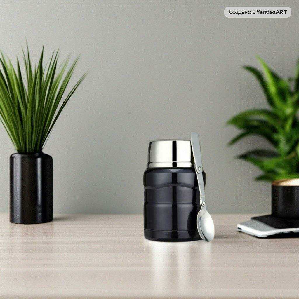 фото Термос для еды. Складная ложка в подарок