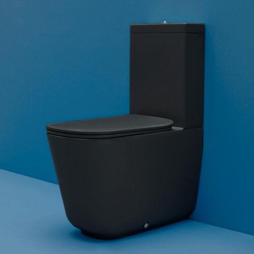 фото Kerasan Tribeca Унитаз моноблок c креплением WB5N, цвет: черный матовый
