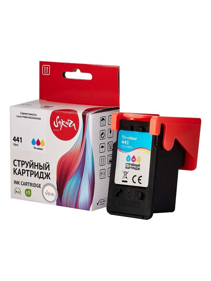 Картридж CL-441 для Canon PIXMA MG3640, MG3640S, MG3540, MG3600, MG4240 Sakura цветной