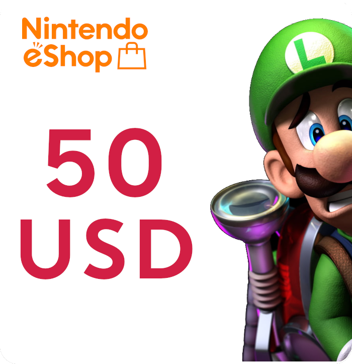 Пополнение счёта Nintendo eShop (USA) на 50 USD