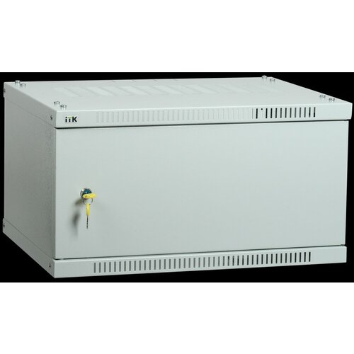 IEK LINEA WE ITK Шкаф LINEA WE 12U 600x650мм дверь, металл серый LWE3-12U67-MF