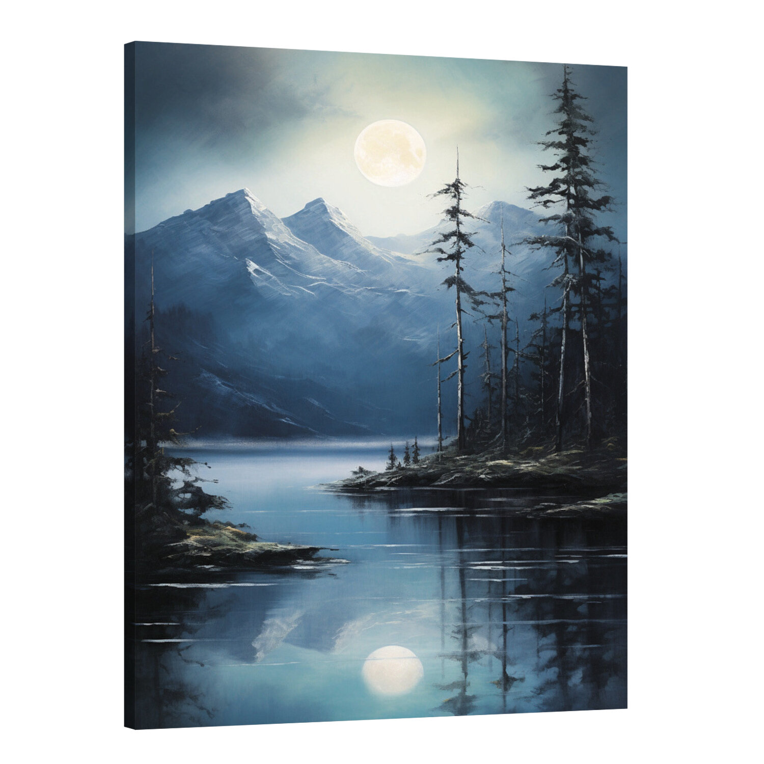 Интерьерная картина 50х70 "Лунный взгляд"