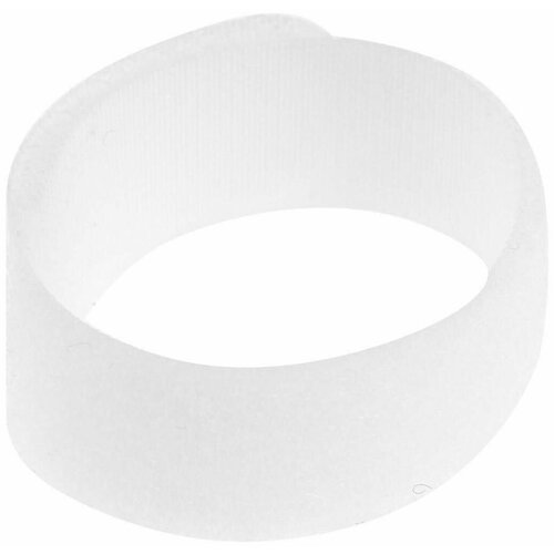 Стяжки-липучки для проводов нейлоновые 180Х20Х15 мм цвет белый 10 шт 300₽