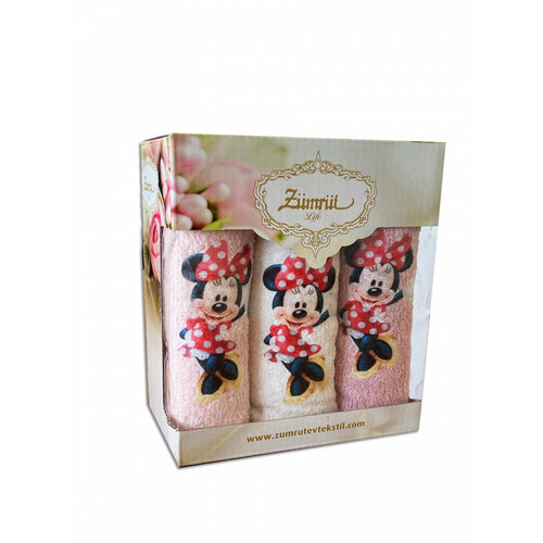 KARVEN Кухонное полотенце Микки Маус цвет розовый пудровый 30х50 см - 3 шт 799₽