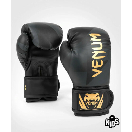 Боксерские перчатки детские Venum Razor 6oz черный, золотой боксерские перчатки venum razor boxing gloves черные золото 14 унций