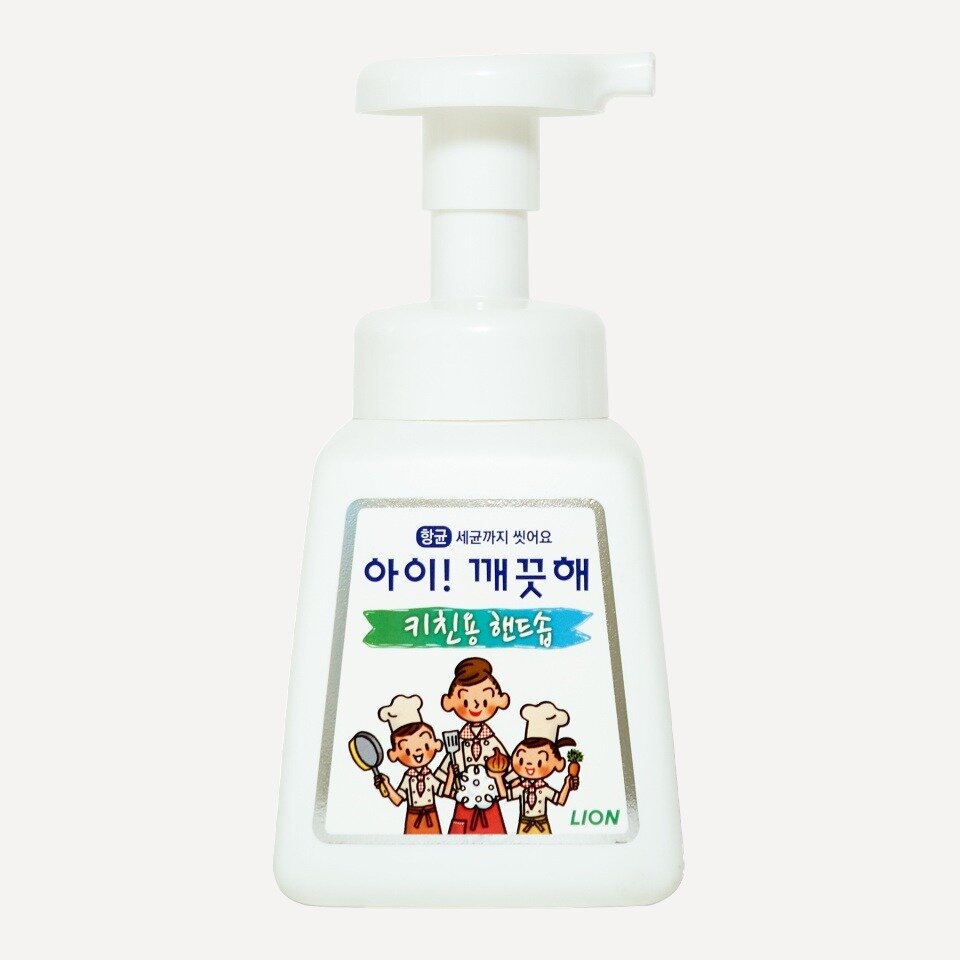 LION Ai kekute Foam handsoap (kitchen) 250ml Жидкое пенное (кухонное) мыло для рук с ароматом мяты 250мл