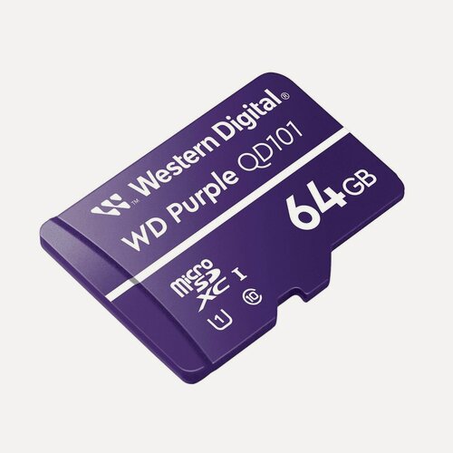 Изображение товара 64Гб MicroSDXC Карта памяти WD Purple SC Ultra Endurance (QD101/QD121)