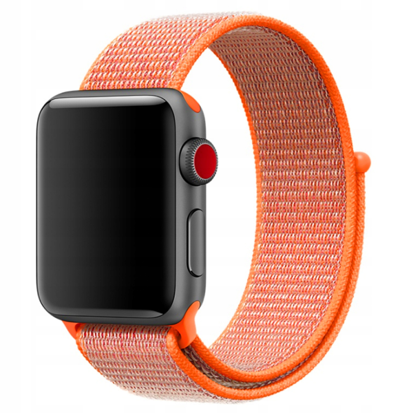 Ремешок для Apple Watch 42/44/45/49mm Nylon Loop Orange