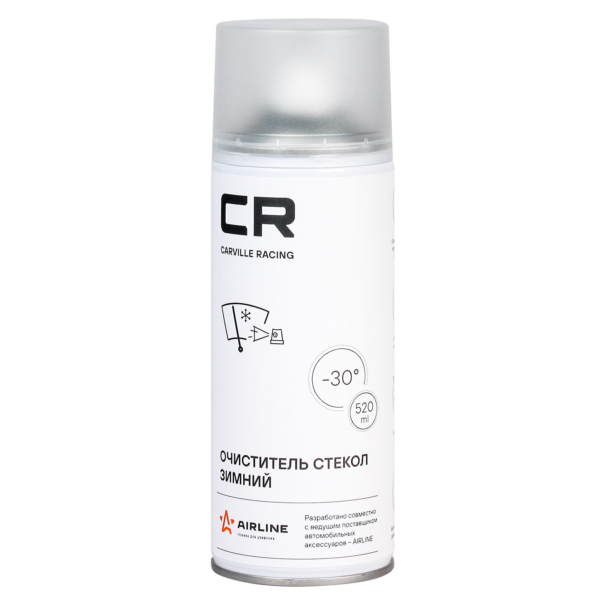 Очиститель стекол зимний, аэрозоль, 520 ml W0075522 Carville Racing