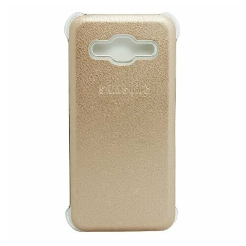 Чехол-накладка для Galaxy J2 SM-J200H/DS Clear Cover, золотой hard cover galaxy a808