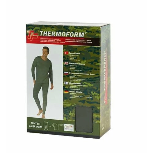 фото Комплект термобелья thermoform, размер 46/48, хаки