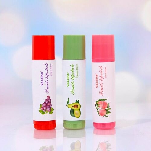 Набор бальзамов для губ виноград клубника авокадо 1599₽