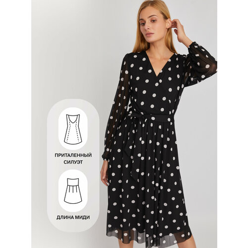 фото Платье zolla, размер m, черный