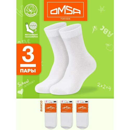 фото Носки omsa размер 35-38 (20-22), белый