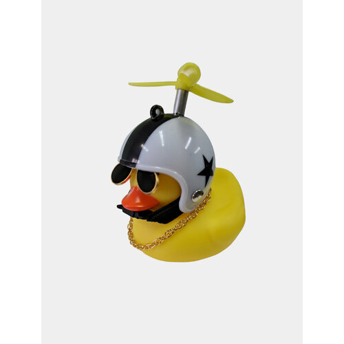 Утка игрушка в машину в шлеме с пропеллером в очках Цвет Прозрачный 515₽