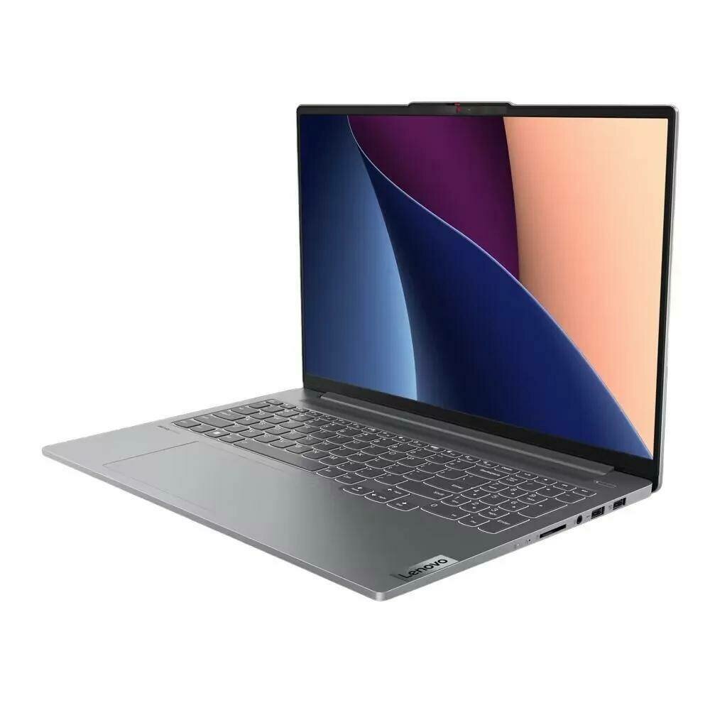 Ноутбук Lenovo IdeaPad Pro 5 16IRH8, 16" (2560x1600) IPS 120Гц/Intel Core i7-13700H/16ГБ LPDDR5/1ТБ SSD/GeForce RTX 4050 6ГБ/Win 11 Home, серый (83AQ0006RU)
