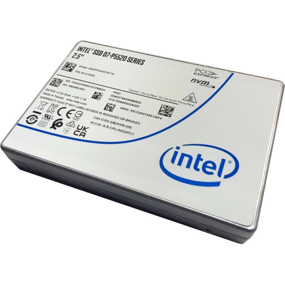 Накопитель SSD 2.5'' Intel D7-P5520 7.68TB PCIe 4.0 x4 NMVE TLC 7100/4200MB/s IOPS 1100K/220K - фото №6