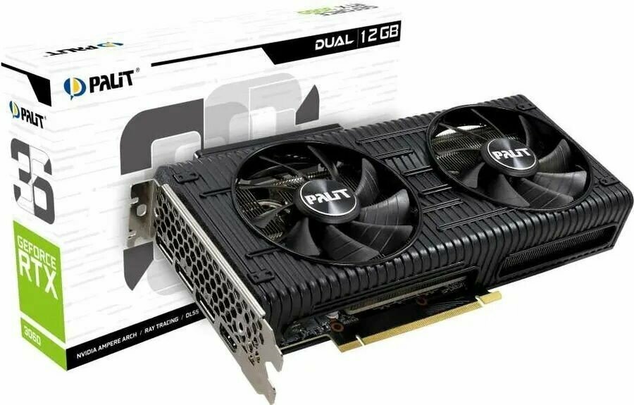 Видеокарта PCIE16 RTX3060 12GB LHR PA-RTX3060 DUAL OC PALIT — фото 7