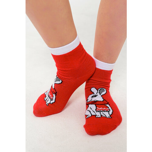 Носки Berchelli размер 32-34, красный новогодние детские носки в подарочной упаковке 3 шт в упаковке