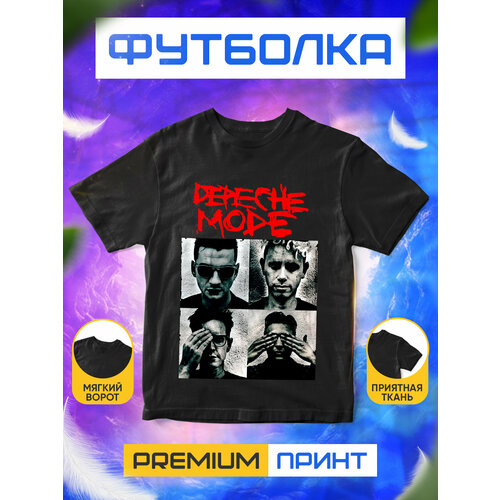 фото Футболка, размер m, черный без бренда