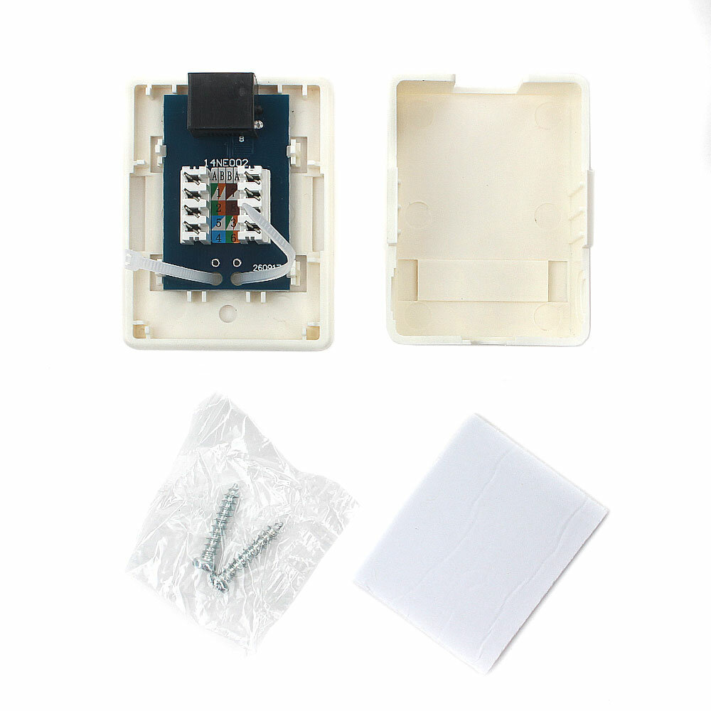 Розетка Cablexpert RJ-45 кат.6 внешняя 1 порт, 110&Krone - фото №2
