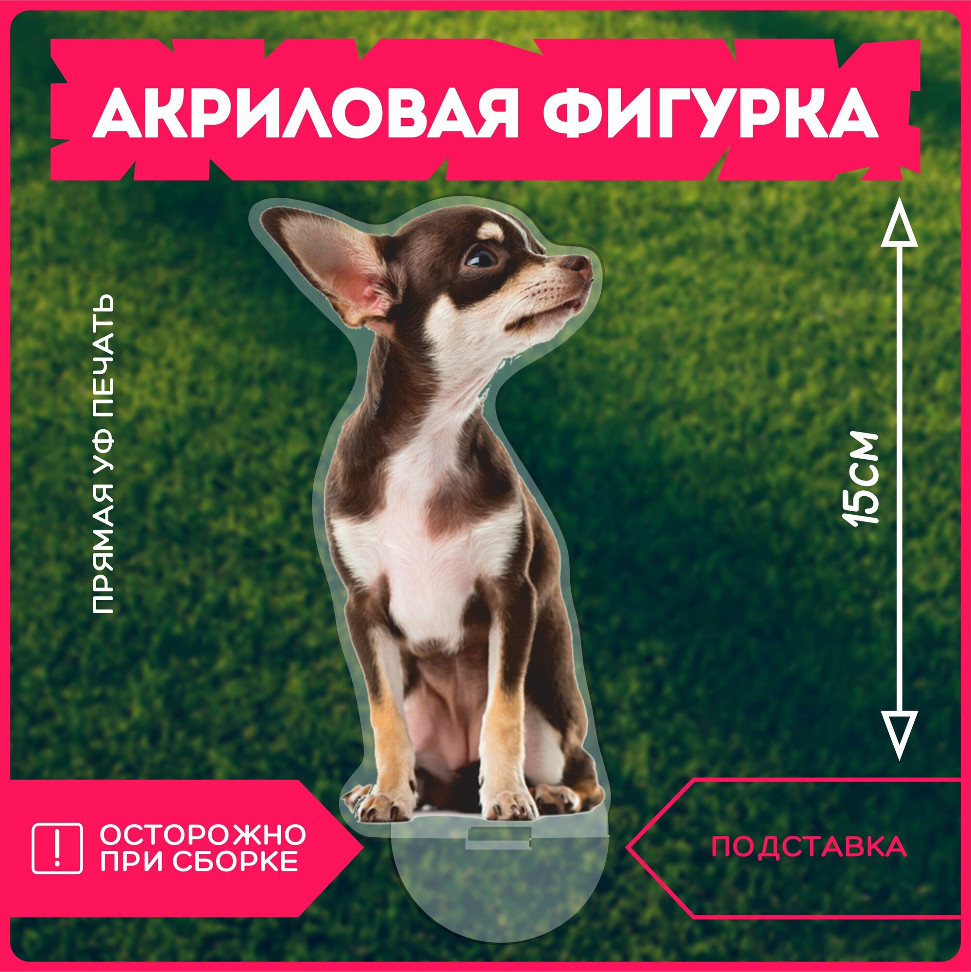 фото Фигурка акриловая собака чихуахуа