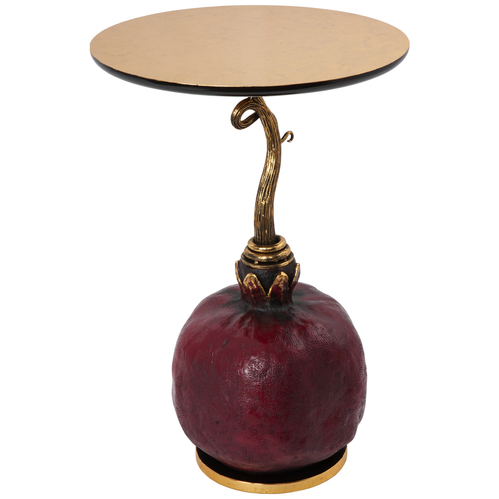Столик декоративный Bogacho Рубиновый гранат Амбер Золото Hoff - фото №8