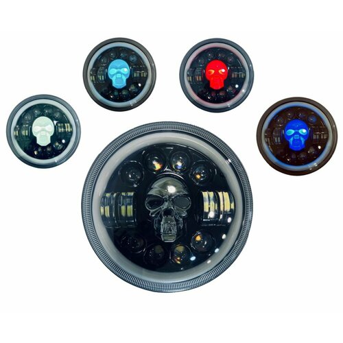 Противотуманные светодиодные фары 12-24V d178 мм передний 1 штука 4 режима свечения 2452₽