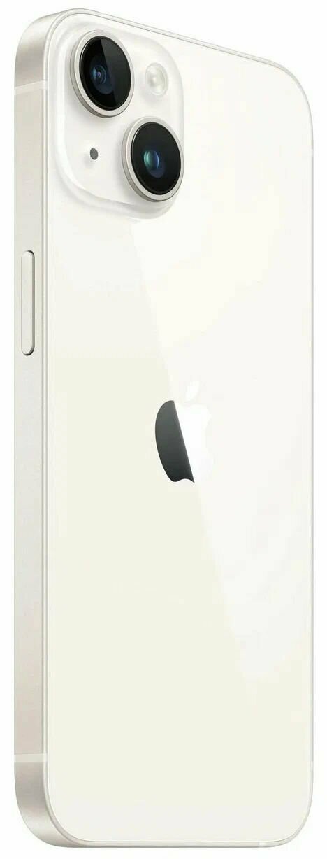 Смартфон Apple iPhone 14 128 ГБ Starlight Сияющая звезда, NanoSIM + eSIM, игровой процессор A15 Bionic, дисплей 6.1 Super Retina XDR, iOS 16, поддержка MagSafe быстрая зарядка, IP68 — фото 1