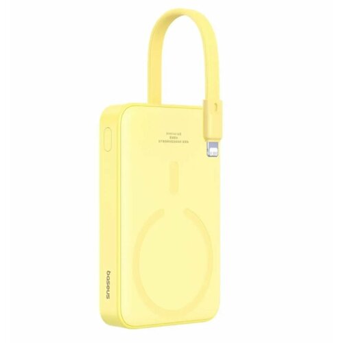 Внешний аккумулятор Baseus Magnetic Mini Wireless Fast Charge Power bank IP Edition 10000mAh 20W Lemon Yellow