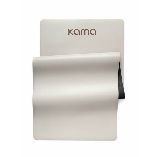 Коврик для йоги/фитнеса Kama/ серый /полиуретан каучук /4,5мм