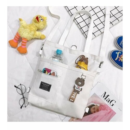 фото Сумка шоппер , белый нет бренда