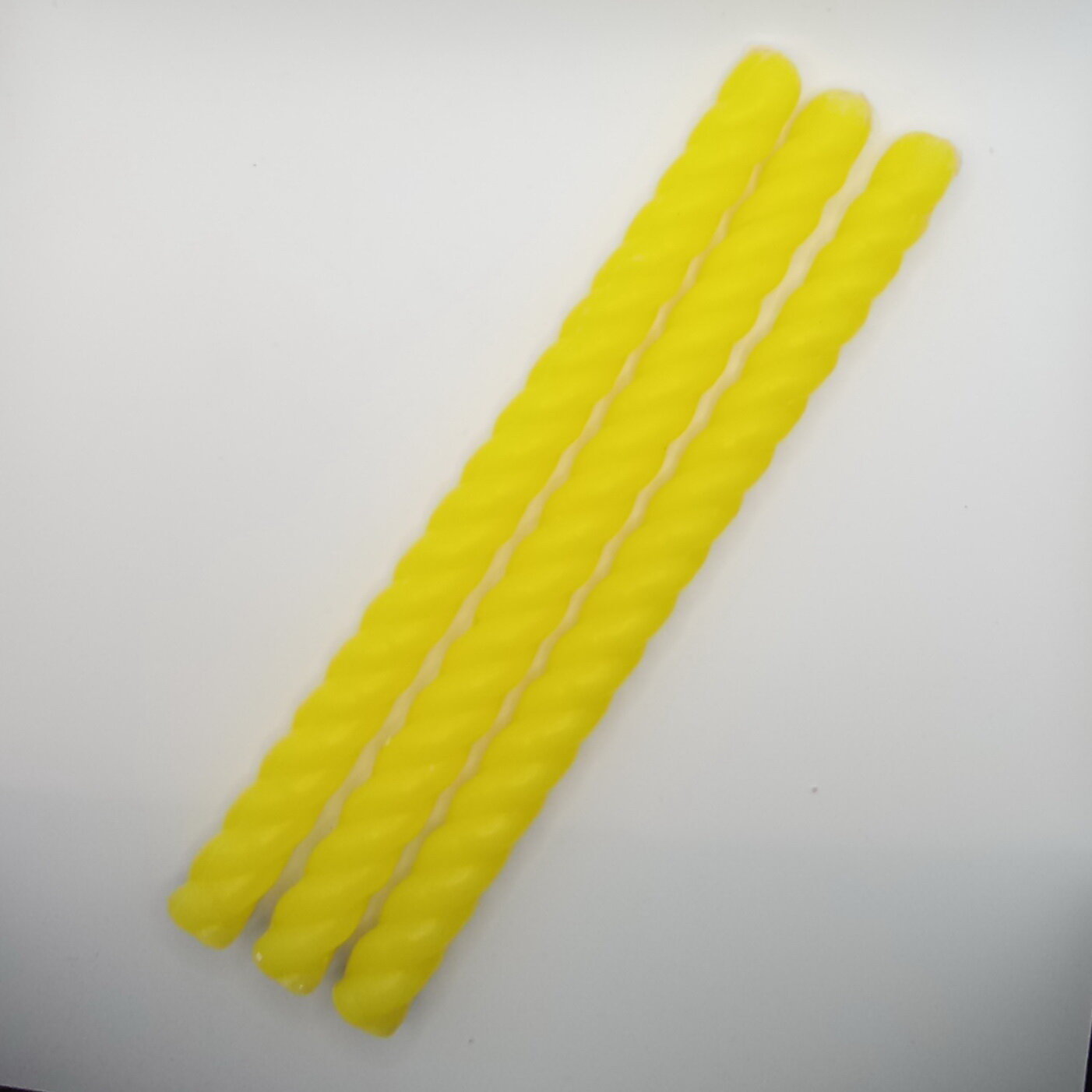 фото Набор витых свечей Rusin&Co, 3 шт, цвет желтый